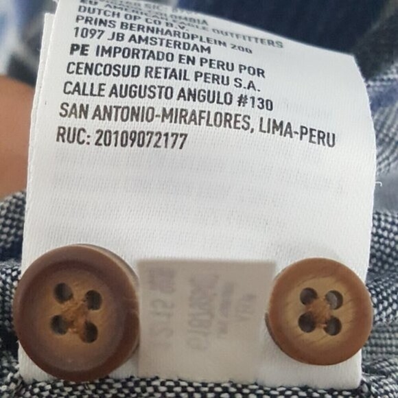 American Eagle Outfitters Shirt Mens Medium Blue Classic Fit Short Sleeve Casual - Picture 7 of 7